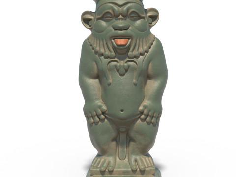 Bes Statue 3D मॉडल