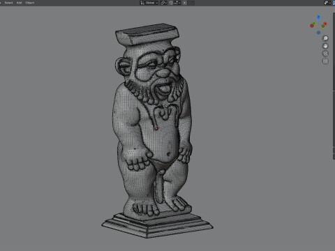 Bes Statue 3D Model