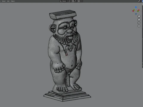 Statua di Bes Modello 3D