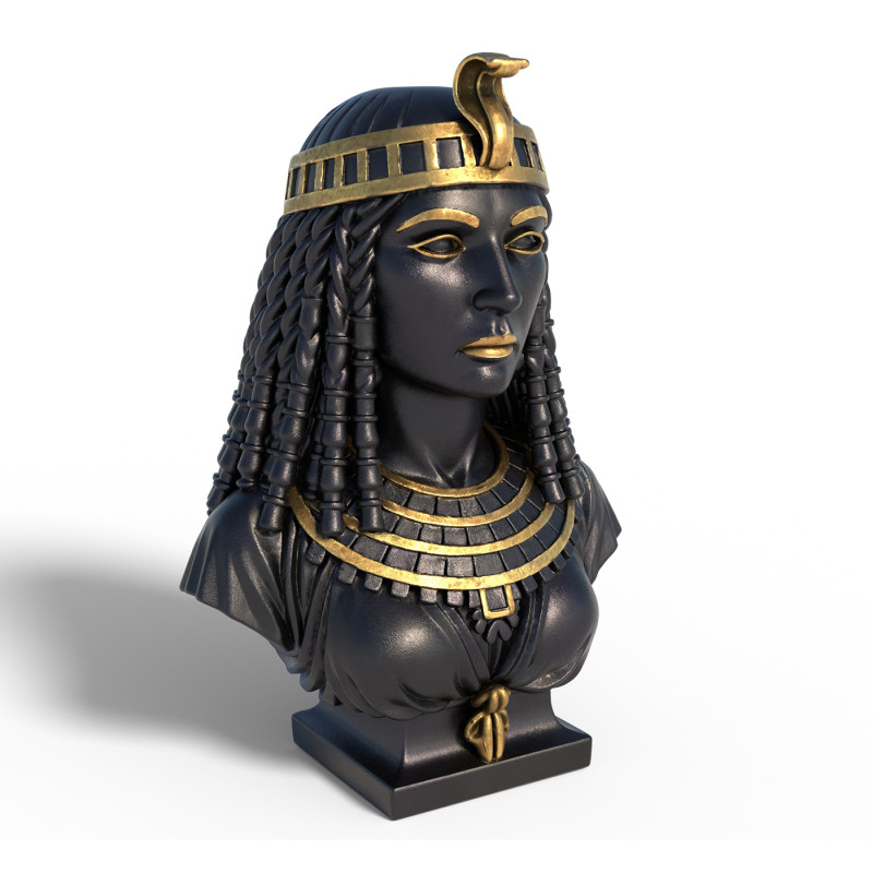 Cleopatra statue 3D Модель .c4d .max .obj .3ds .fbx .stl .blend 