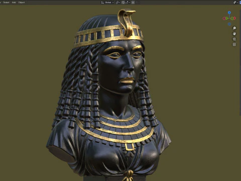 Statua di Cleopatra Modello 3D