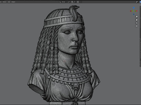 Cleopatra statue 3D Модель