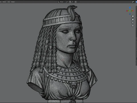 Statua di Cleopatra Modello 3D