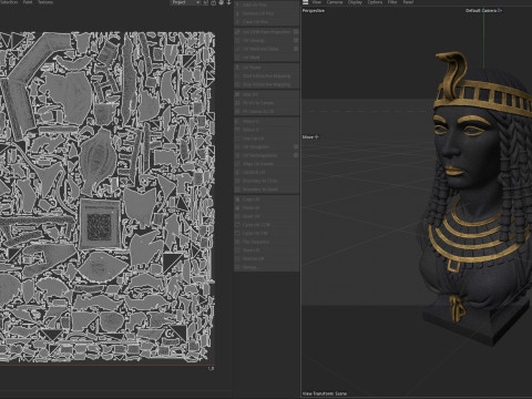 Cleopatra statue 3D Модель