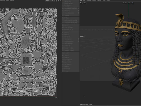 Statua di Cleopatra Modello 3D