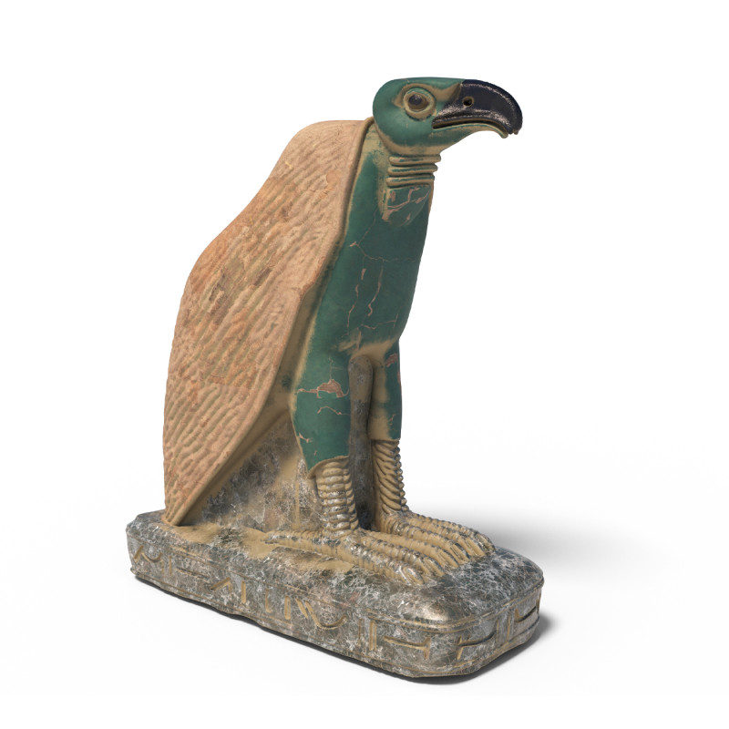 Eagle Egyptian statue 3D Modell .c4d .max .obj .3ds .fbx .stl .blend 
