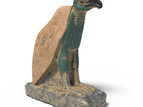 Eagle Egyptian statue 3D मॉडल