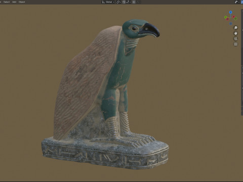Eagle Egyptian statue 3D Modell
