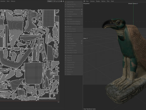 Eagle Egyptian statue 3D Modell