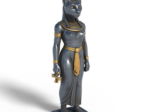 Egyptian Goddess Bastet Model 3D