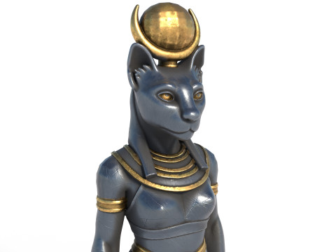 Egyptian Goddess Bastet 3D Model