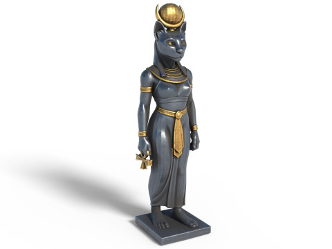 Egyptian Goddess Bastet 3D Model