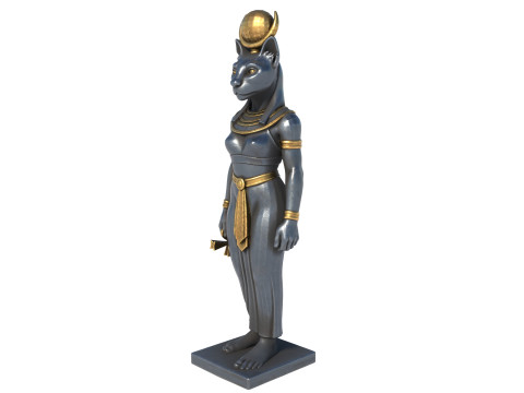 Egyptian Goddess Bastet 3D Model
