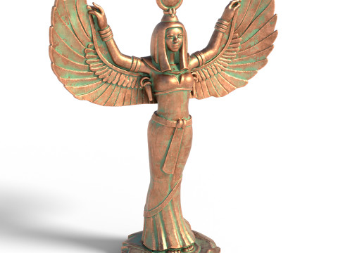 Egyptian goddess isis Model 3D