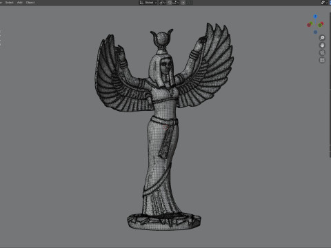 Egyptian goddess isis 3D Модель