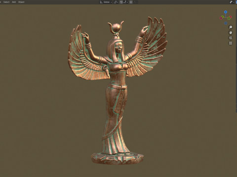 Egyptian goddess isis 3D Модель