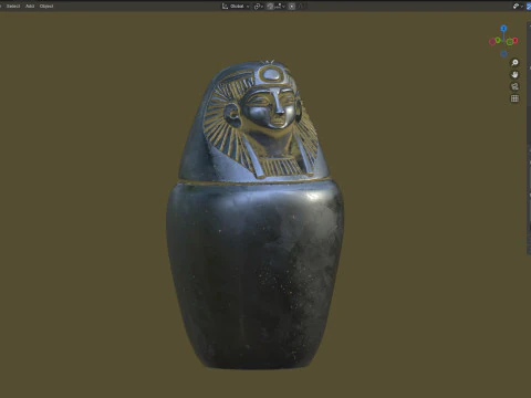 Egyptian jar 1 3D Model