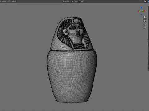 Egyptian jar 1 3D Model