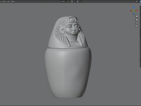 Egyptian jar 1 3D Model