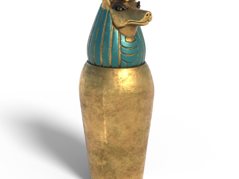 Egyptian jar 2 Model 3D