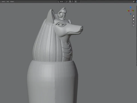 Egyptian jar 2 3D Model
