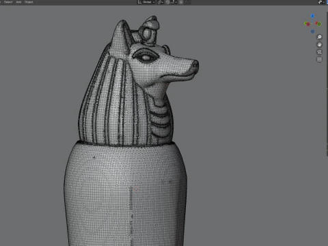 Egyptian jar 2 3D Model