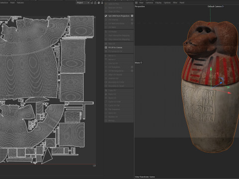 Egyptian jar 3 3D Model