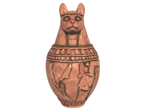 Egyptian jar 4 3D Model