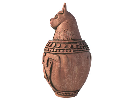 Egyptian jar 4 3D Model