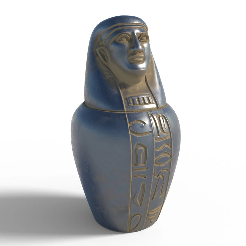 Jarra egípcia 5 Modelo 3D .c4d .max .obj .3ds .fbx .stl .blend