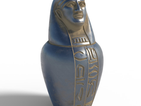 Egyptian jar 5 Model 3D