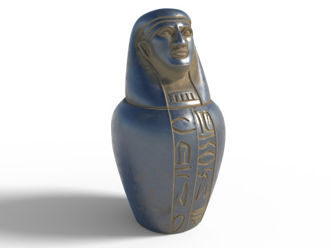 Egyptian jar 5 3D Model