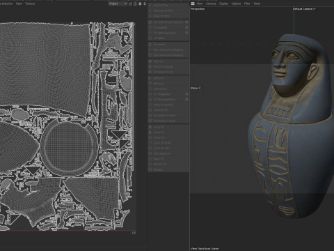 Egyptian jar 5 3D Model