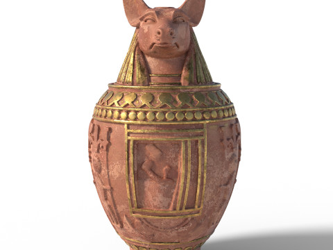 Egyptian jar 6 Modelo 3D