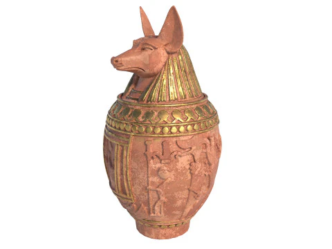 Egyptian jar 6 3D Model