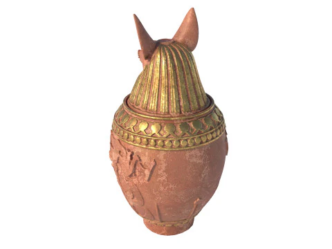Egyptian jar 6 3D Model