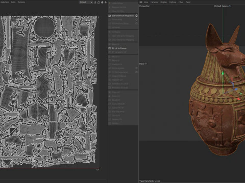 Egyptian jar 6 3D Model