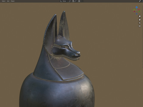 Egyptian jar 7 3D Model