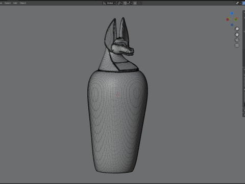 Egyptian jar 7 3D Model