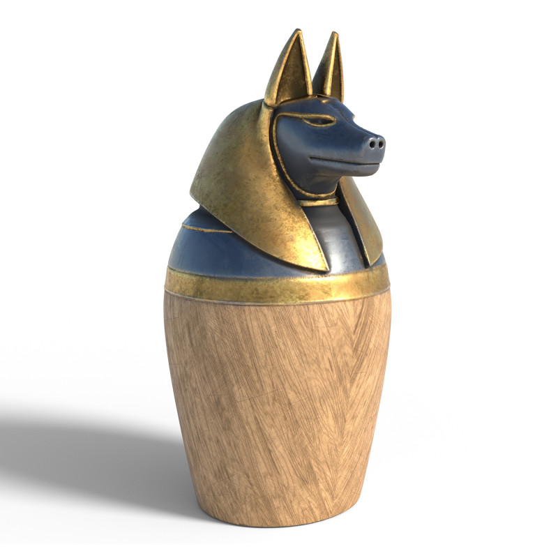 Egyptian jar 8 3D 模型 .c4d .max .obj .3ds .fbx .stl .blend 