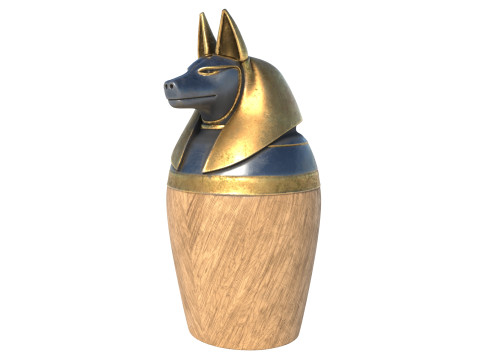 Egyptian jar 8 3D 模型