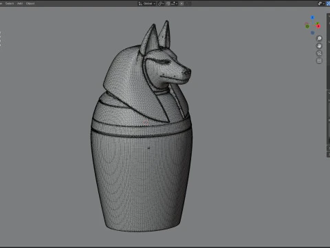 Jarra eg&iacute;pcia 8 Modelo 3D