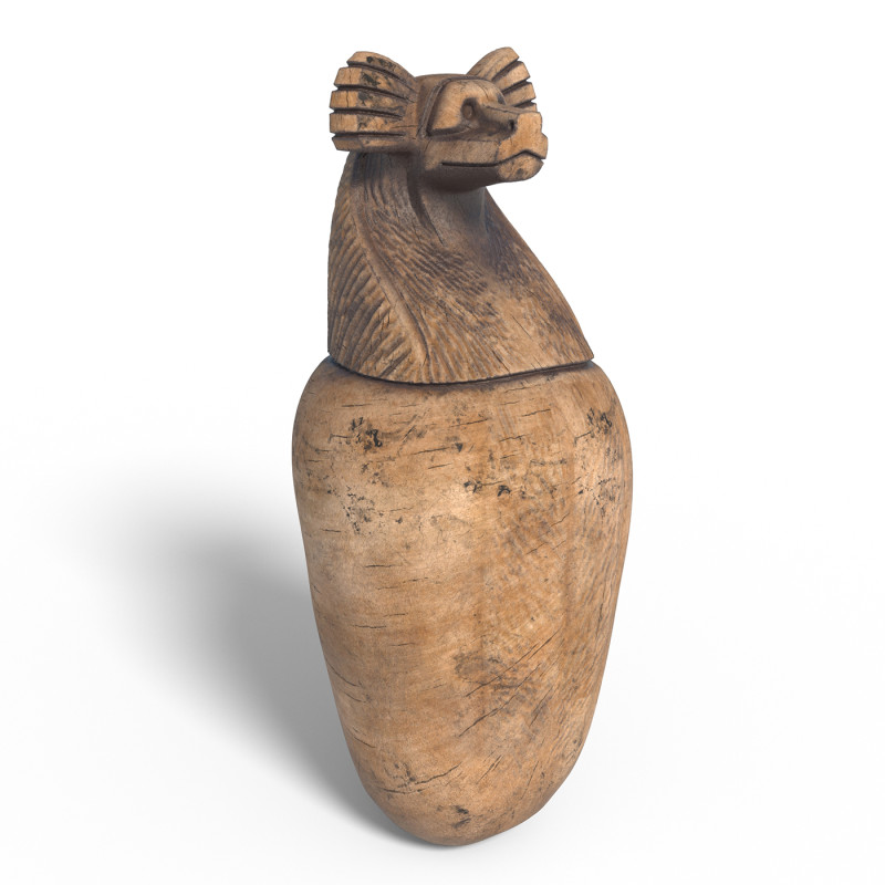 Egyptian jar 9 3D Model .c4d .max .obj .3ds .fbx .stl .blend 