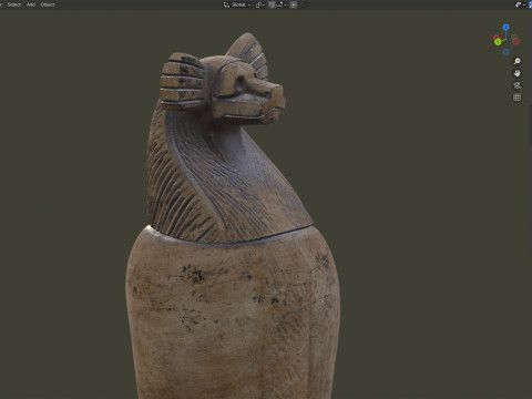 Egyptian jar 9 3D Model