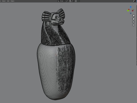 Egyptian jar 9 3D Model