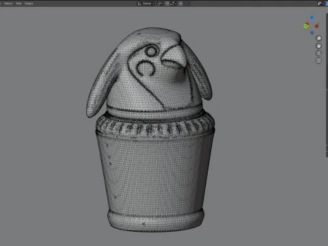 Frasco eg&iacute;pcio 10 Modelo 3D