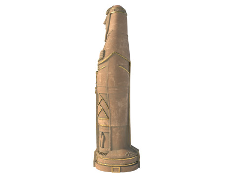 Egyptian Mummy Coffin 3D Modell
