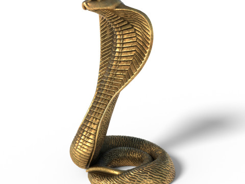 Egyptian snake statue 3D Model