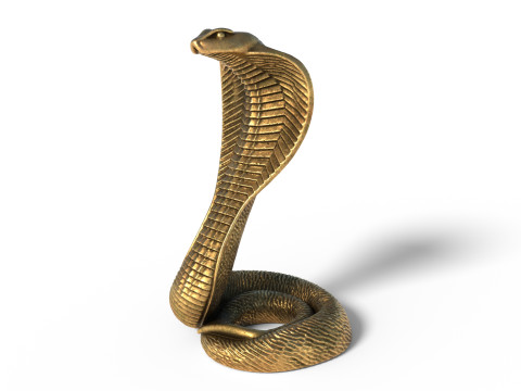 Egyptian snake statue 3D Модель