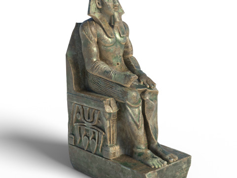 Khafre king statue 3D Model